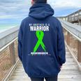Mi Hermano Conciencia Del Linfoma Women Oversized Hoodie Back Print Navy Blue