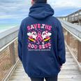 Save The Boo Ghost Bees Breast Cancer Awareness Men Women Oversized Hoodie Back Print Navy Blue Save The Boo Ghost Bees Breast Cancer Awareness Men Women Oversized Hoodie Back Print Navy Blue