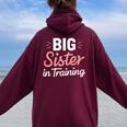 キッズ Bigister In Training 女の子用 レディース オーバーサイズ パーカー バックプリント Maroon
