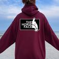 ザ・ホース・フェイス The Horse Face 午年 馬【十二支 干支】2026年 ブランド パロディ レディース オーバーサイズ パーカー バックプリント Maroon