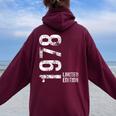 限定 48 歳の誕生日男性版女性 48 歳 1978 ギフト レディース オーバーサイズ パーカー バックプリント Maroon