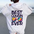 Best Cousin Ever シャツ キッズ 男の子 女の子 いとこ クルー マッチング レディース オーバーサイズ パーカー バックプリント White