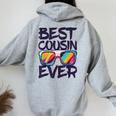 Best Cousin Ever シャツ キッズ 男の子 女の子 いとこ クルー マッチング レディース オーバーサイズ パーカー バックプリント Sport Grey