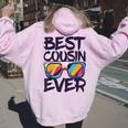 Best Cousin Ever シャツ キッズ 男の子 女の子 いとこ クルー マッチング レディース オーバーサイズ パーカー バックプリント Light Pink