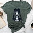 Anime Girl Goth Bunny Grunge Gothic Cute E-Girl Outfit Bella Canvas T-shirt Heather Mauve