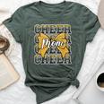 Cheer Mom Mama Bow Sport Cheerleader Cheerleading Yellow Bella Canvas T-shirt Heather Mauve