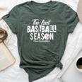 Retro The Last Baseball Season Senior Baseball Mom Ball Mama Bella Canvas T-shirt Heather Mauve