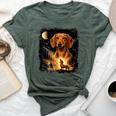 Vintage 90S Dachshund Howling At The Moon Wiener Dog Mom Bella Canvas T-shirt Heather Mauve