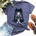 Anime Girl Goth Bunny Grunge Gothic Cute E-Girl Outfit Bella Canvas T-shirt Heather Forest