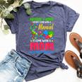 Autism And Adhd Doesnt Come With A Manual It Come With A Mom Bella Canvas T-shirt Heather Forest