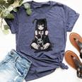 E-Girl Cute Anime Girl Goth Bunny Grunge Gothic Outfit Bella Canvas T-shirt Heather Forest