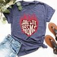 Long Live Hot Moms Retro Mom Humor Quote Bella Canvas T-shirt Heather Forest