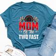 2 Year Old Racing Car Two Fast Birthday 2Nd Family Mom Bella Canvas T-shirt Heather Navy