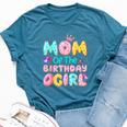 Mom Of The Birthday Girl Sweet Donut Matching Family Party Bella Canvas T-shirt Heather Navy