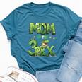 Mom Of The Three Rex Birthday Boy Dinosaur Family Matching Bella Canvas T-shirt Heather Navy