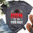 2 Year Old Racing Car Two Fast Birthday 2Nd Family Mom Bella Canvas T-shirt Heather Deep Teal