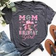 Mom Of The Birthday Girl Pink Cowgirl Western Rodeo Bella Canvas T-shirt Heather Deep Teal