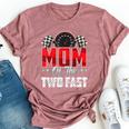 2 Year Old Racing Car Two Fast Birthday 2Nd Family Mom Bella Canvas T-shirt Heather Dark Grey