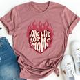Long Live Hot Moms Retro Mom Humor Quote Bella Canvas T-shirt Heather Dark Grey