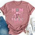 Mom Of The Birthday Girl Pink Cowgirl Western Rodeo Bella Canvas T-shirt Heather Dark Grey