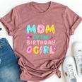 Mom Of The Birthday Girl Sweet Donut Matching Family Party Bella Canvas T-shirt Heather Dark Grey