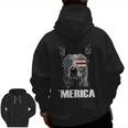 4th July Blue Heeler Dog Merica Patriotic USA Flag Cute Men Zip Up Hoodie Back Print, trending gift