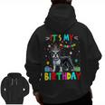 My Birthday Colorful Costume Boston Terrier Party Men Zip Up Hoodie Back Print, trending gift