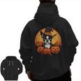 Boston Terrier Bostie Dog Breed Pet Halloween Pumpkins Men Zip Up Hoodie Back Print, Boston Terrier Halloween Gifts, trending gift