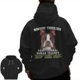Boston Terrier Brindle Dog Professional Human Trainer Men Zip Up Hoodie Back Print, trending gift