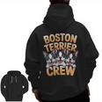 Boston Terrier Crew Cartoon For Dog Owner Pet Boston Terrier Men Zip Up Hoodie Back Print, trending gift