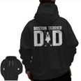 Boston Terrier Dad Of A Bostie Dad Bostie Father Men Zip Up Hoodie Back Print, Couple Gifts, Boston Terrier Dad Gifts, trending gift
