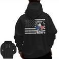 Boston Terrier Dog 4th Of July US American Flag Patriotic Men Zip Up Hoodie Back Print, Patriotic Boston Terrier Gifts, American Boston Terrier Gifts, Boston Terrier 4th Of July Gifts, trending gift