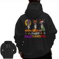 Boston Terrier Dog Halloween Christmas Hallothanksmas Men Women Kids Men Zip Up Hoodie Back Print, Boston Terrier Christmas Gifts, Boston Terrier Halloween Gifts, trending gift