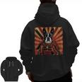 Boston Terrier Dog Japanese Art Samurai Ukiyo-e Men Zip Up Hoodie Back Print, trending gift