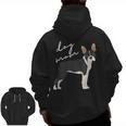 Boston Terrier Dog Mom Woman Women Men Zip Up Hoodie Back Print, Couple Gifts, Mom Gifts, Boston Terrier Mom Gifts, trending gift