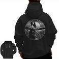 Boston Terrier Dog Nature Scene Graphic Art Men Women Girls Kids Men Zip Up Hoodie Back Print, trending gift