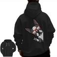 Boston Terrier Dog From Side Boston Bull Men Zip Up Hoodie Back Print, trending gift