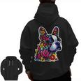 Boston Terrier Floral Vintage Dog Mom Distressed Men Women Kids Men Zip Up Hoodie Back Print, Couple Gifts, Mom Gifts, Boston Terrier Mom Gifts, trending gift