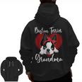 Boston Terrier Grandma Dog Owner Boston Terrier For Men Women Men Zip Up Hoodie Back Print, trending gift