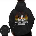 Boston Terrier Grandpa Dog Owner Boston Terrier Men Zip Up Hoodie Back Print, trending gift