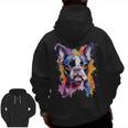 Boston Terrier Lover Pop Art Color Boston Terrier Dog For Men Women Girls Kids Men Zip Up Hoodie Back Print, trending gift