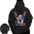 Boston Terrier Merica 4th Of July T Shirt Men Boys Dog Puppy Men Zip Up Hoodie Back Print, Boston Terrier 4th Of July Gifts, trending gift