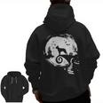 Boston Terrier And Moon Halloween Costume Dog Lover Men Zip Up Hoodie Back Print, Boston Terrier Halloween Gifts, trending gift