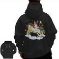 Boston Terrier Riding Unicorn Boys Girls Kids Rainbow Men Zip Up Hoodie Back Print, Boston Terrier Riding Gifts, trending gift