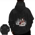 Boston Terrier In The Snow Merry Christmas Winter Men Zip Up Hoodie Back Print, Boston Terrier Christmas Gifts, trending gift