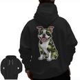 Camo Boston Terrier Pet Owner Camouflage Dog Lover Men Zip Up Hoodie Back Print, trending gift