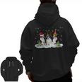 Christmas Boston Terrier Santa Dog Lover Men Zip Up Hoodie Back Print, Boston Terrier Christmas Gifts, trending gift