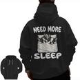 Cute Boston Terrier Need More Sleep Pajamas Nightgown Men Zip Up Hoodie Back Print, trending gift
