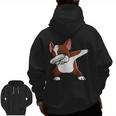 Dabbing Red Boston Terrier Dab Dance Dog Men Women Kids Men Zip Up Hoodie Back Print, trending gift