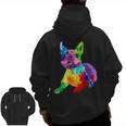 Dog Lover Boston Terrier Dog Colorful Boston Terrier Men Women Kids Men Zip Up Hoodie Back Print, trending gift